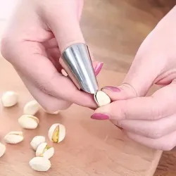 Kitchen Stainless Steel Finger Guard Protector (4 Pc)